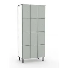 Taquillas de fenólico 12 puertas 3 columnas