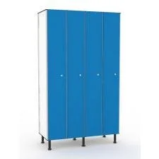 Taquillas de fenólico 4 puertas 4 columnas