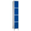 Taquilla metálica soldada 4 puertas 1 columna