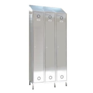 Taquillas de acero inoxidable 3 puertas