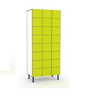 Taquillas de fenólico 24 puertas 3 columnas