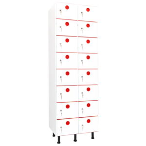 taquillas de plástico 16 puertas 2 columnas