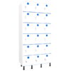 taquillas de plástico 18 puertas 3 columnas