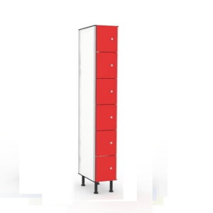 taquillas de fenólico 6 puertas 1 columna